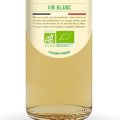 Organic White Wine Vinegar FR-BIO-19