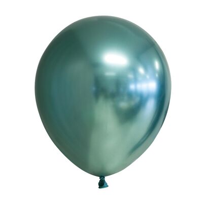 10 Spiegelballons 12" grün