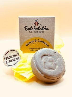 BIERA E LIMONE shampooing solide à la bière corse et au citron (80g)