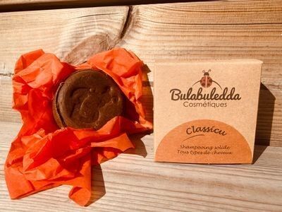 CLASSICU shampooing solide tous types de cheveux à l'orange (80g)