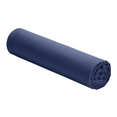 Sábana bajera 100% lino lavado Medidas 140 x 190 cm Color Azul cobalto