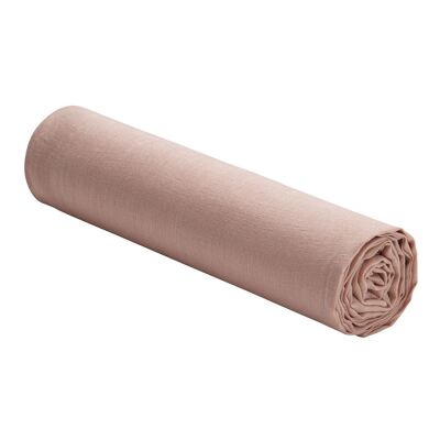 Sábana bajera 100% lino lavado Medidas 140 x 190 cm Color Rosa