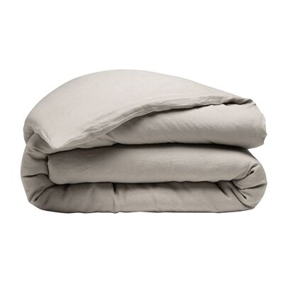 Duvet cover 100% washed linen Size 220 x 240 cm Color Natural