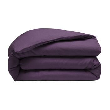 Housse de couette 100% Lin Lavé Taille 240 x 260 cm Couleur Violet