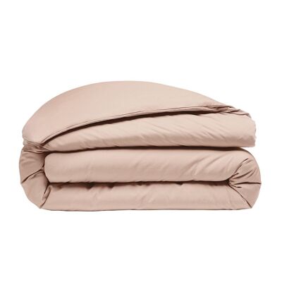 Bettbezug 100 % gewaschener Baumwollperkal Fadenzahl 80 Größe 220 x 240 cm Farbe Rosa