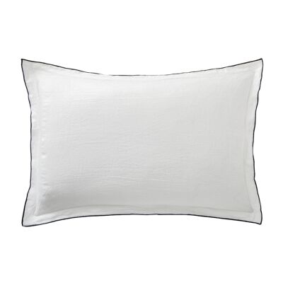 Pillowcase 100% washed linen Size 50 x 70 cm Color White