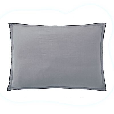 Pillowcase 100% washed linen Size 50 x 70 cm Color Chalk Gray