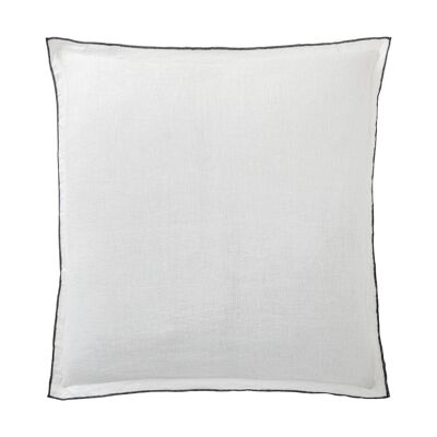 Pillowcase 100% washed linen Size 65 x 65 cm Color White