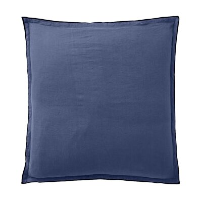 Funda de Almohada 100% lino lavado Medidas 65 x 65 cm Color Azul Cobalto