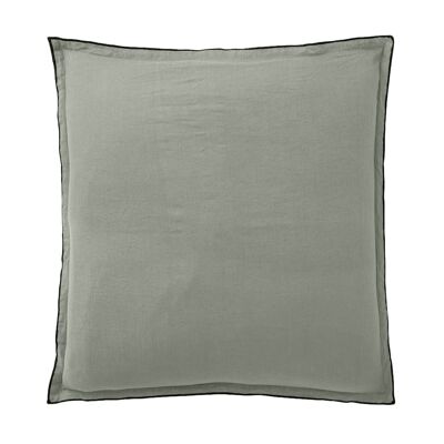 Pillowcase 100% washed linen Size 65 x 65 cm Color Celadon