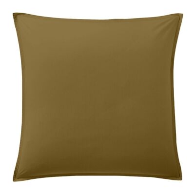 Pillowcase 100% Washed Cotton Percale 80 thread count Size 65 x 65 cm Color Camel