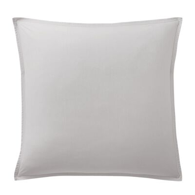 Pillowcase 100% Washed Cotton Percale 80 thread count Size 65 x 65 cm Color Light Gray
