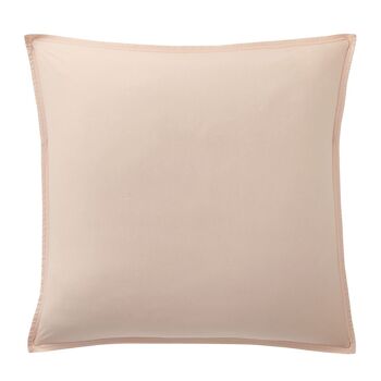 Taie d'oreiller 100% Percale de Coton Lavé 80 fils Taille 65 x 65 cm Couleur Rose 1