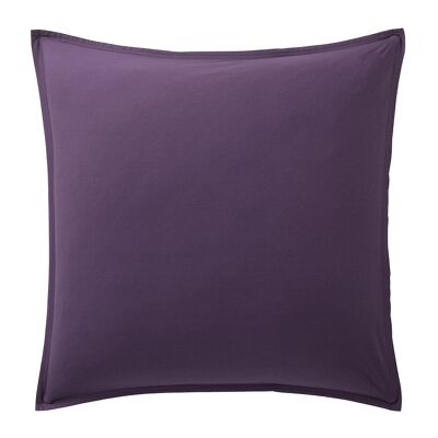 Pillowcase 100% Washed Cotton Percale 80 thread count Size 65 x 65 cm Color Purple