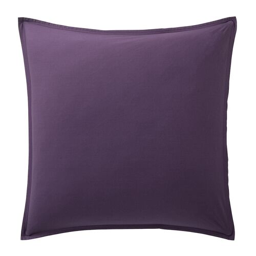 Taie d'oreiller 100% Percale de Coton Lavé 80 fils Taille 65 x 65 cm Couleur Violet