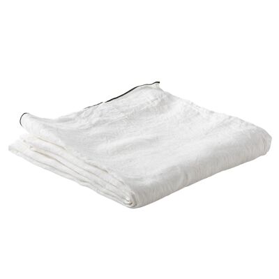 Bettlaken 100 % gewaschenes Leinen Größe 240 x 300 cm Farbe Weiß