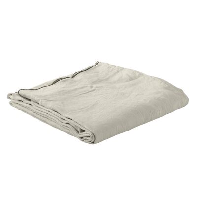 Flat sheet 100% washed linen Size 240 x 300 cm Color Sand