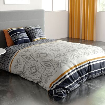 Bettset, Bettbezug mit Kissenbezug, 100 % Baumwolle, Fadenzahl 57, Artic-Größe 240 x 260 cm