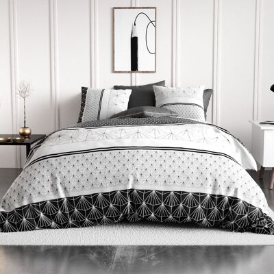 Bedding set duvet cover with pillowcase 100% Cotton 57 thread count Casta Size 220 x 240 cm