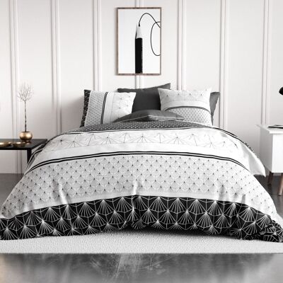 Parure de lit housse de couette avec taie d'oreiller 100% Coton 57 fils Casta Taille 240 x 260 cm