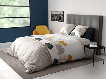 Parure de lit housse de couette avec taie d'oreiller 100% Coton 57 fils Mangae Taille 140 x 200 cm