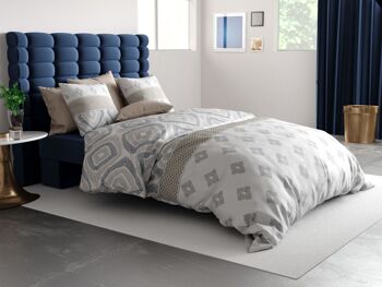 Parure de lit housse de couette avec taie d'oreiller 100% Coton 57 fils Pampa Taille 140 x 200 cm 1