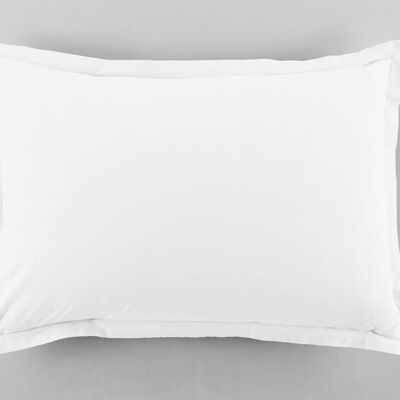 Juego de 2 fundas de almohada 100% algodón 57 hilos Medidas 50 x 70 cm Color Blanco