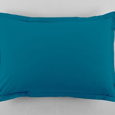 Juego de 2 fundas de almohada 100% algodón 57 hilos Medidas 50 x 70 cm Color Azul
