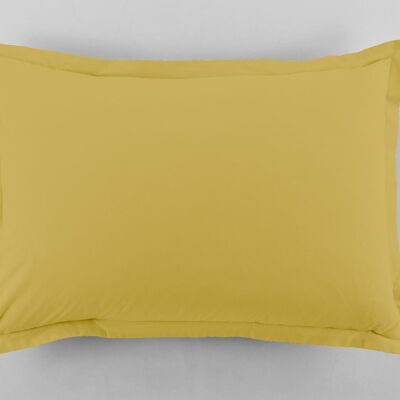 Set mit 2 Kissenbezügen 100 % Baumwolle Fadenzahl 57 Größe 50 x 70 cm Farbe Gelb