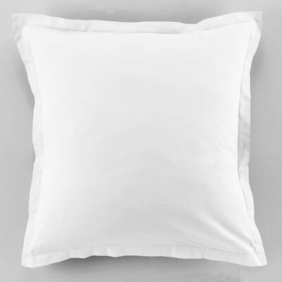 Set of 2 pillowcases 100% cotton 57 thread count Size 63 x 63 cm Color White