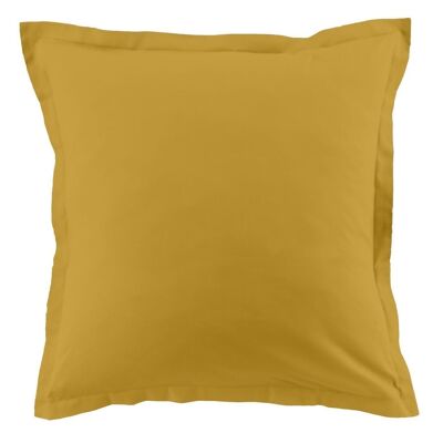 Juego de 2 fundas de almohada 100% algodón 57 hilos Medidas 63 x 63 cm Color Amarillo
