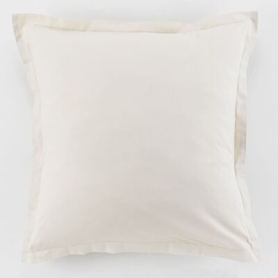 Set of 2 pillowcases 100% cotton 57 thread count Size 63 x 63 cm Color Linen