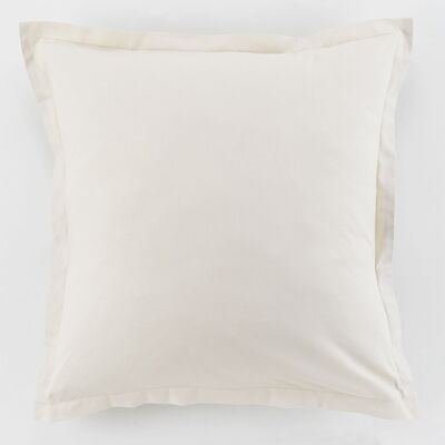Set di 2 federe 100% cotone 57 fili Dimensioni 63 x 63 cm Colore Lino