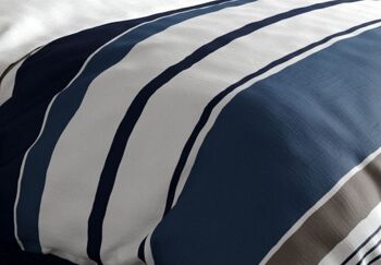 Parure de lit housse de couette avec taie d'oreiller 100% Percale de Coton 71 fils Belize Taille 200 x 200 cm 2