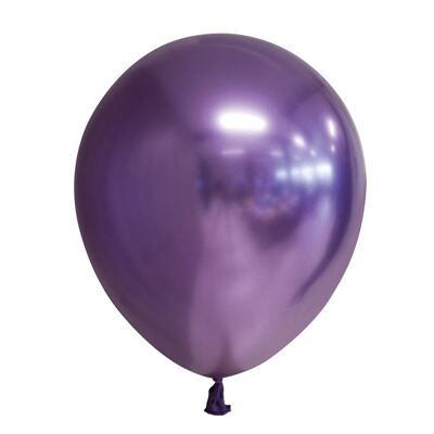 10 Spiegelballons 12" lila