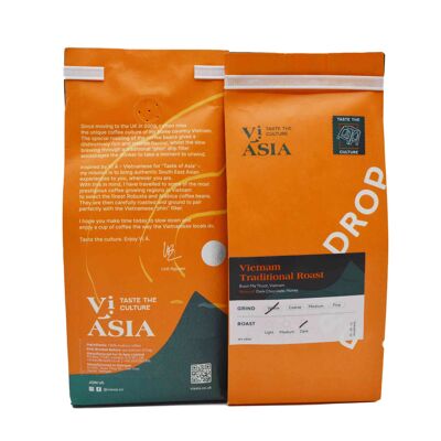 2 for Â£10 Vietnamese Coffee - Vietnam Peaberry - Vietnam Traditional Roast - Medium Ground