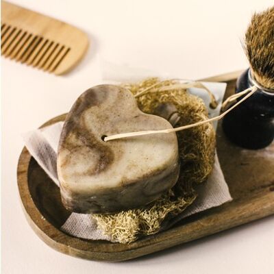 "Mister Barber" cold saponified beard soap "Heart"