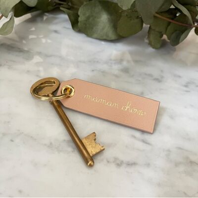 Nude darling mom key ring - Leather