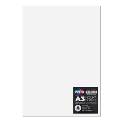 A3 Mount Board - White (Pack of 4) - by Zieler | 09290041