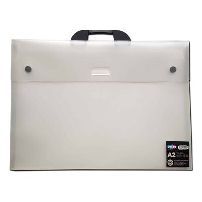 A2 Art Carry Folder | Polypropylene Portfolio Carry Case (Opaque) - by Zieler | 09290044