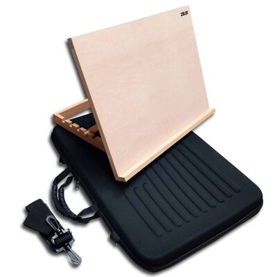 A3 Wooden Table Top Easel with Protective Carry Case by Zieler | 09299364