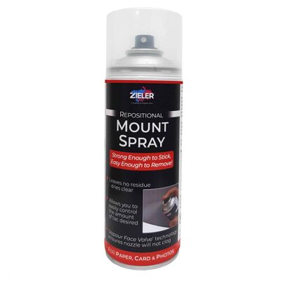 Repositional Adhesive Mount Spray 400ml - by Zieler | 09299392