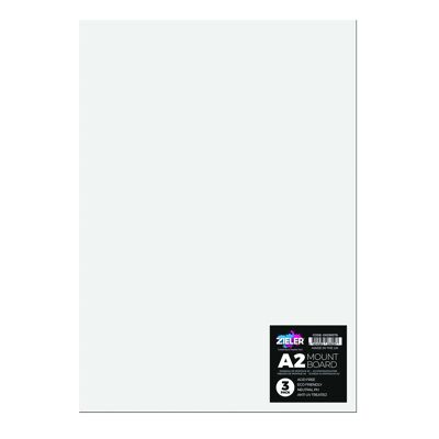 A2 Mount Board - White (Pack of 3) - by Zieler | 09299379