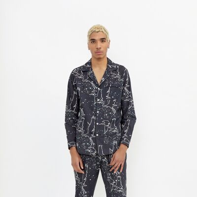 Pijama largo - Volare Print Navy/M