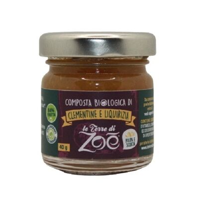 Italian Organic Compotes Clementine and Liquorice 40g