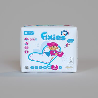 Diapers Fixies Junior 11/25 kg x 18