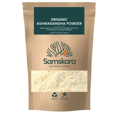 Polvere di Ashwagandha BIO | Withania Somnifera Ginseng indiano | agricoltura ecologica | Specie ayurvediche dall'India | samskara | 250 g