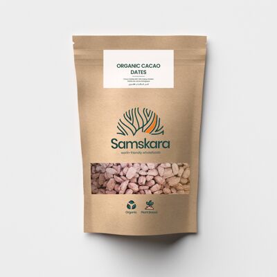 Schoko-Datteln BIO | Bio-Datteln ohne Knochen deglet nour | Gesunde Süßigkeit, hergestellt in Barcelona von Samskara| 150g