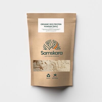 Rice protein powder (80%) | BIO | 500 grams
