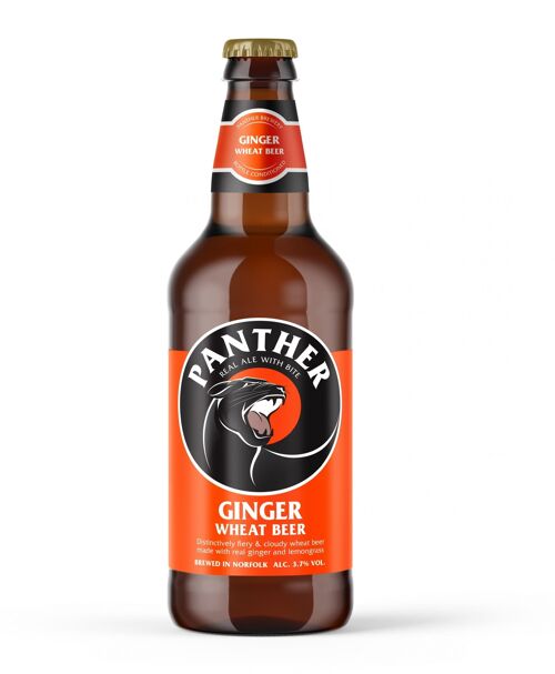 Ginger Panther Wheat Beer– 500ml Bottle x 12